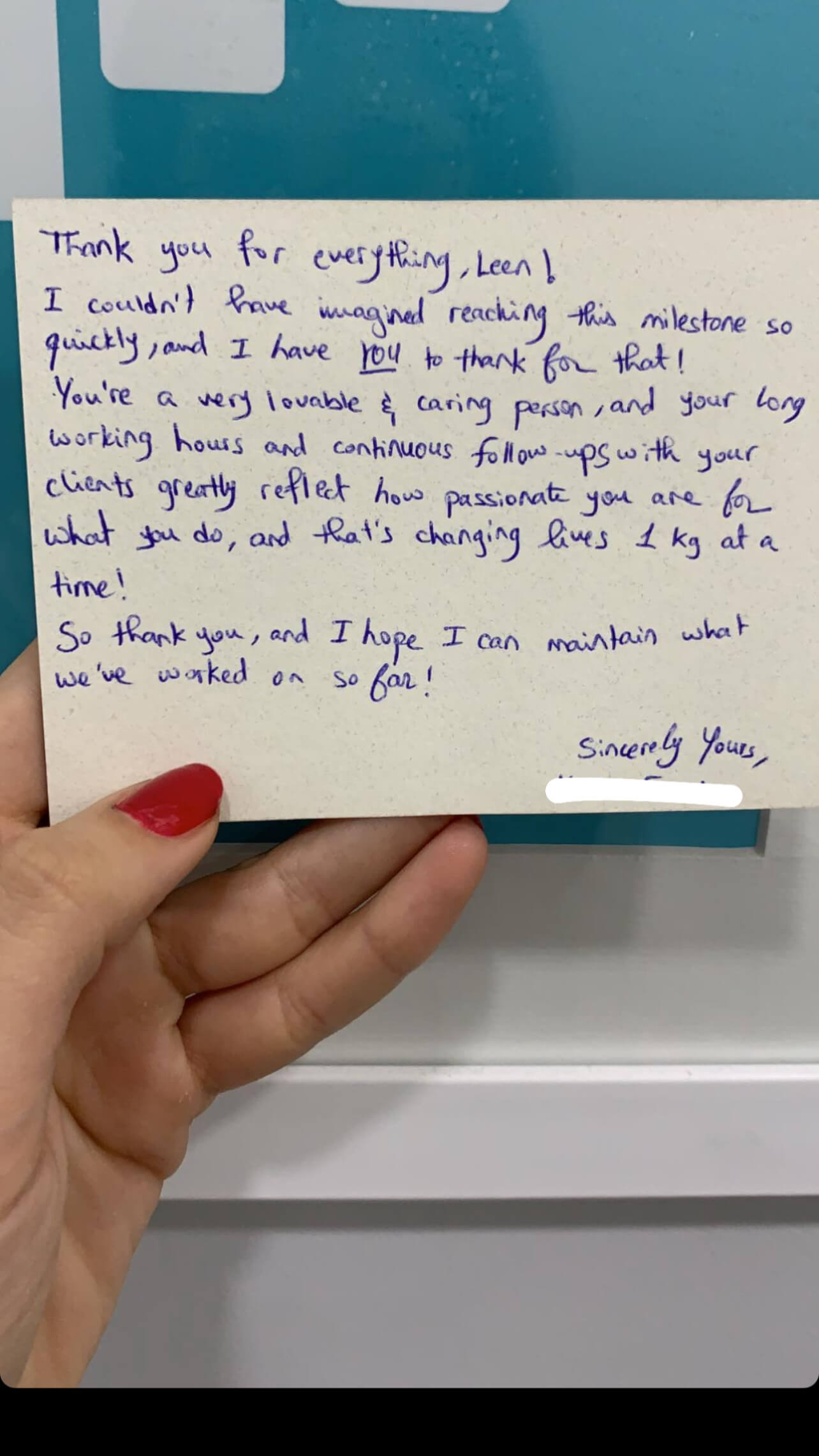 Weight Loss Program Follow Up Consultation